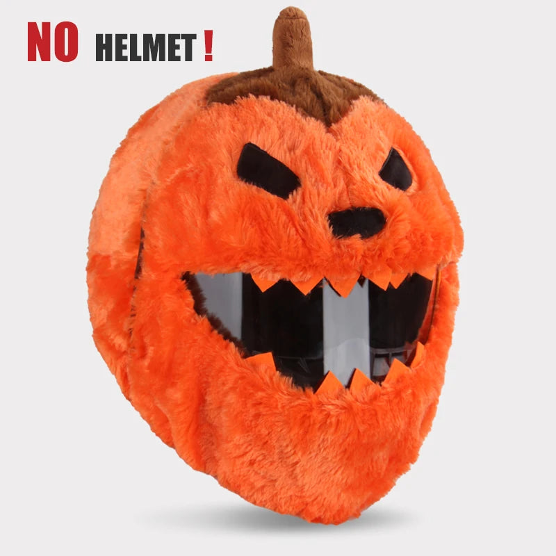 Full Face Covers Plush Motorcycle Helmet Christmas Cartoon Protective Hat