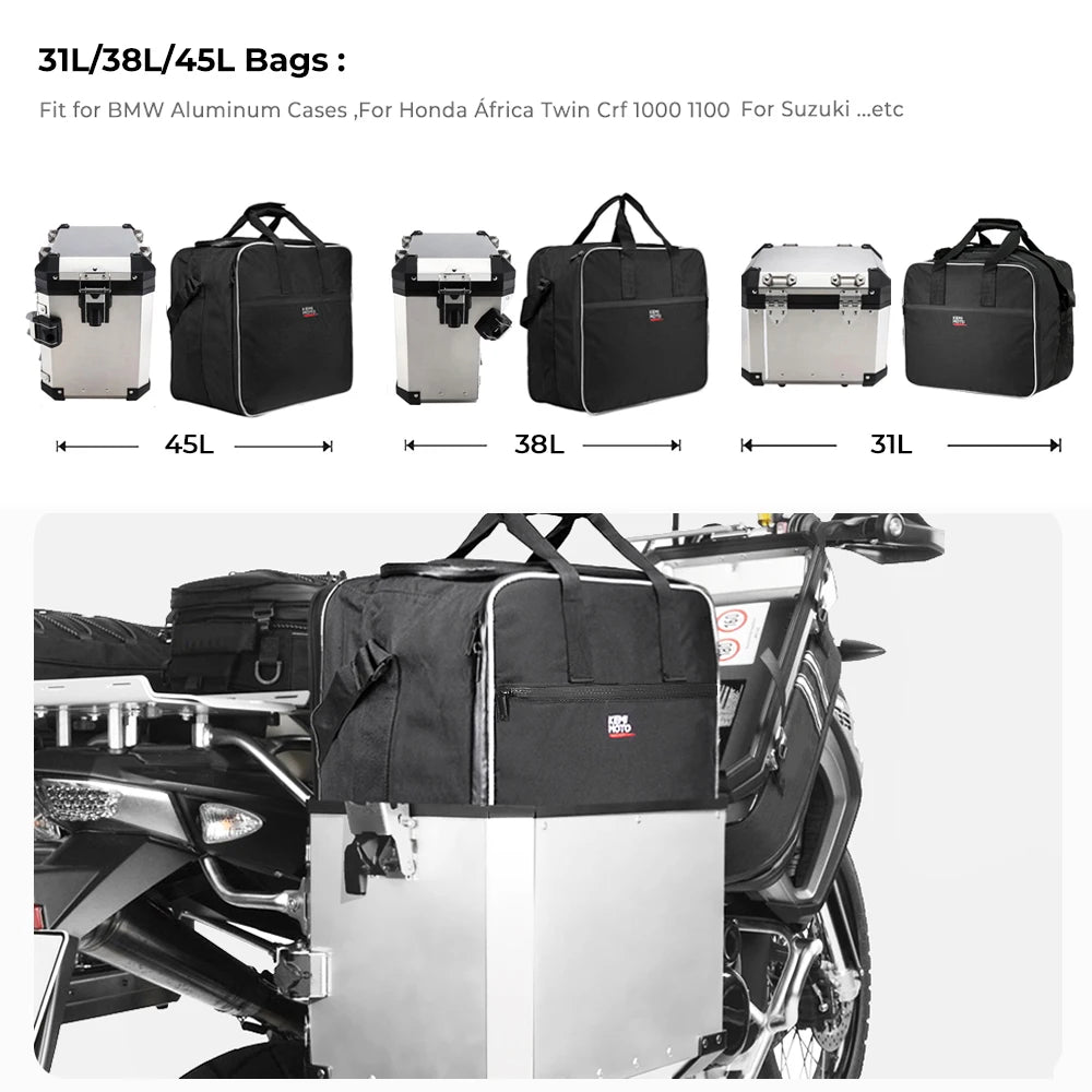R1200GS R1250GS LC ADV Motorcycle Bag Saddle Inner Bags PVC luggage bags For BMW R1200GS LC Adv  R1200 GS F800GS Adventure ADV-EXPROTAS