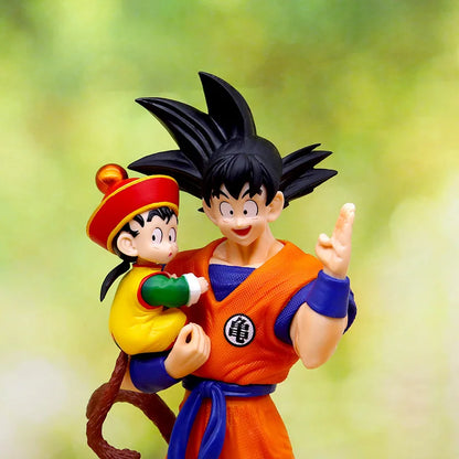 Anime Dragon Ball Son Goku with Gohan Figure Son Goku Figurine 30cm Pvc Action Figures Collection Model Toys for Children Gifts-EXPROTAS