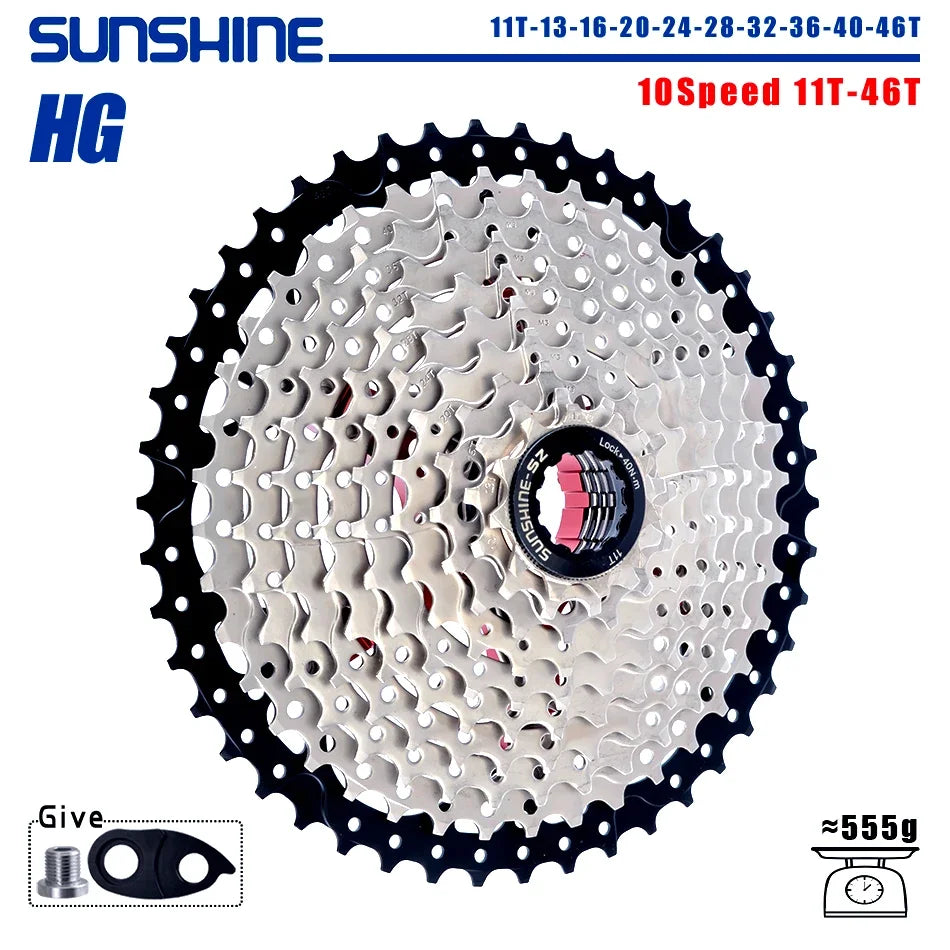 SUNSHINE 8-12 Speed MTB Cassette 11-52T HG Bicycle Sprocket for Shimano
