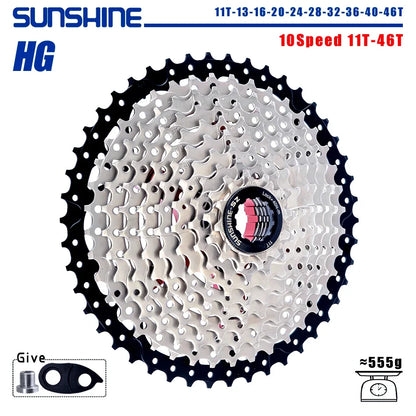 SUNSHINE 8-12 Speed MTB Cassette 11-52T HG Bicycle Sprocket for Shimano