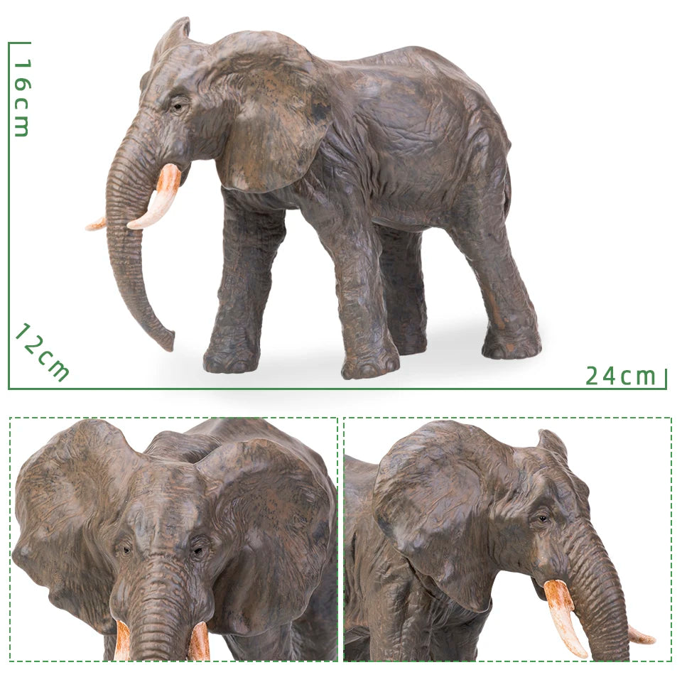 Big Size Soft Rubber Animal Action Figures for Children Educational Collection