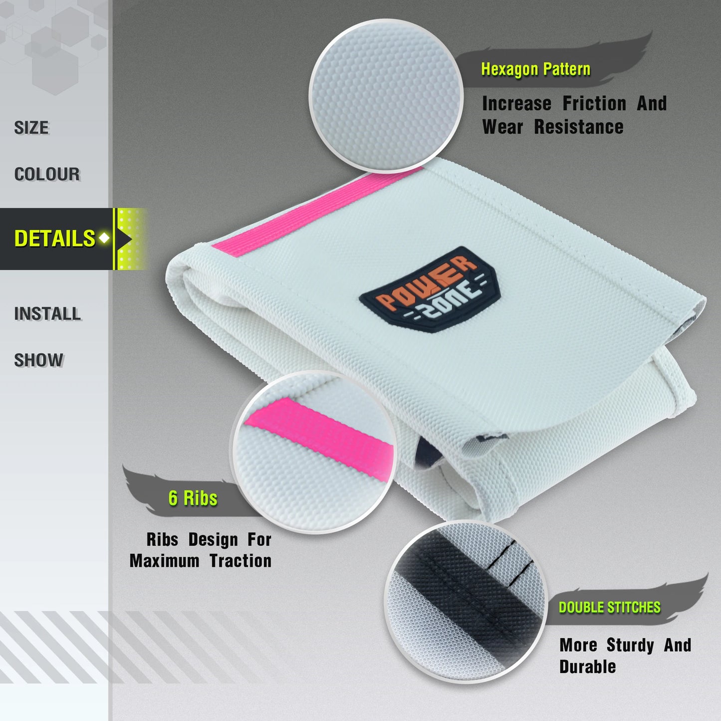 White Ribbed Waterproof Anti-Slip Seat Cover by Powerzone for SXF EXC KXF CRF