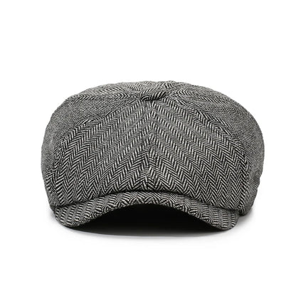 Unisex Newsboy Hat Retro Beret Cap for Spring Autumn Travel Casual