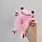 1pcs Hair Band Plush Frog Scrunchie Cute Green Girl Ponytail Hair Accessories