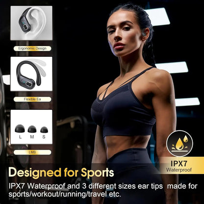 Wireless Bluetooth TWS Earbuds Noise Cancelling Waterproof Headset 5.4