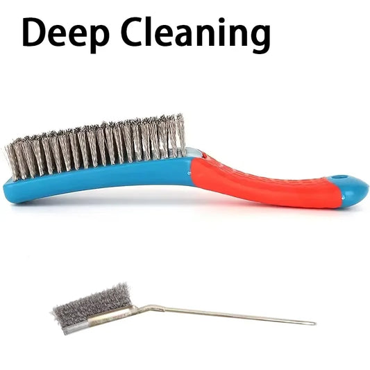 Rust Elbow Brush 2PC Steel Wire Cleaning Tool for Paint Removal