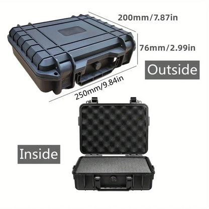 Waterproof Impact-Resistant Hard Toolbox, Portable Organizer for Hardware Tools & Instruments