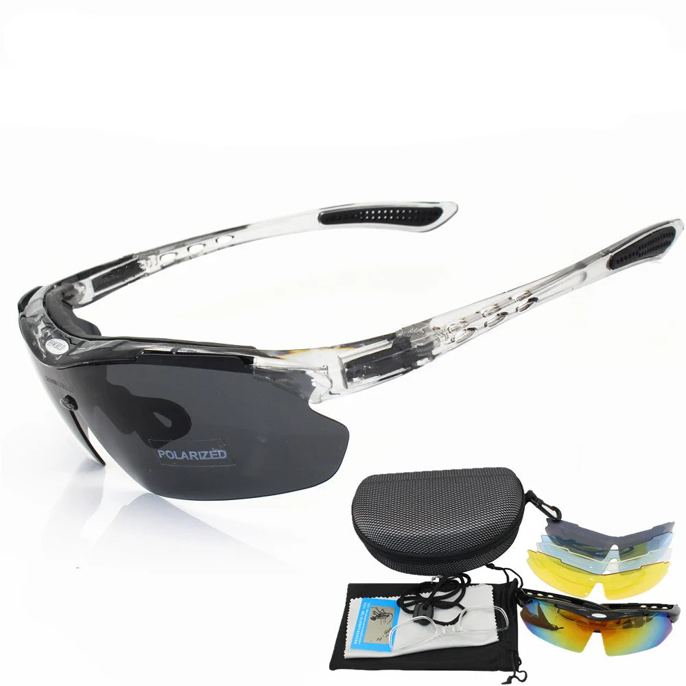 Polarised Cycling Sunglasses MTB Road Bike Goggles Outdoor Sports Eyewear