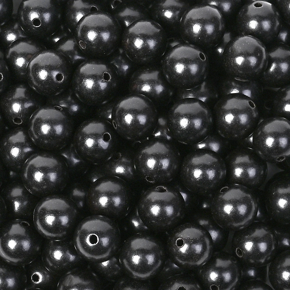 200Pcs Dark Brown Round Wooden Beads 6/8/10/12mm Loose Spacer for Jewellery