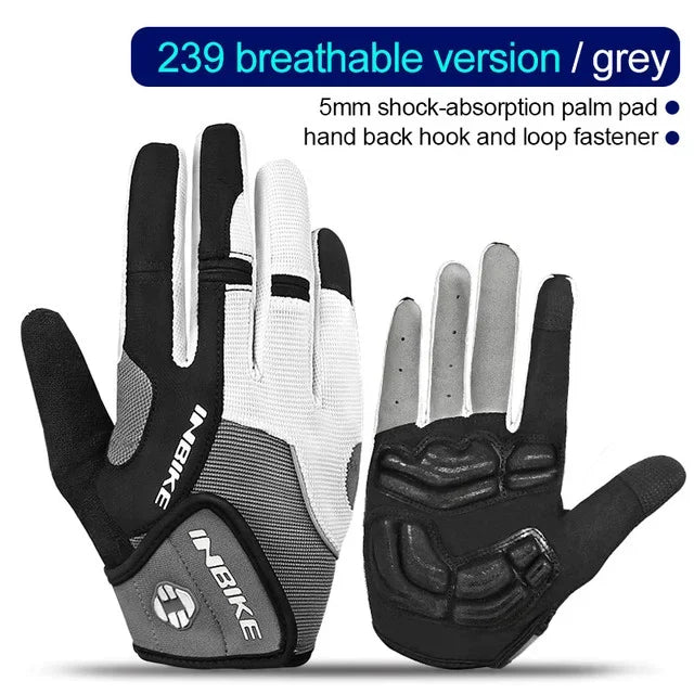 MTB Full Finger Bike Gloves INBIKE Touchscreen Cycling Gloves Men Women
