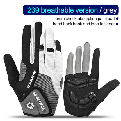 MTB Full Finger Bike Gloves INBIKE Touchscreen Cycling Gloves Men Women