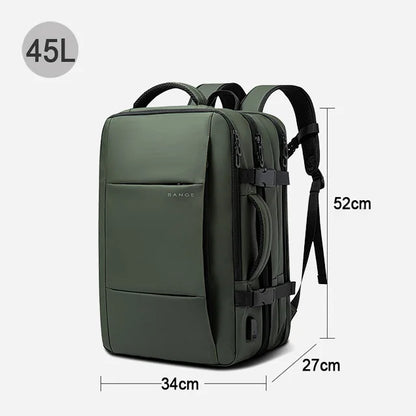 BANGE Expandable Men's Backpack Waterproof 17.3 in Laptop Backpack Man Large Capacity Hiking Travel Bag Male Backpacks for Men-EXPROTAS