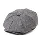 Baker Boy Cap Wool Blend Herringbone Newsboy Hat for Men Women