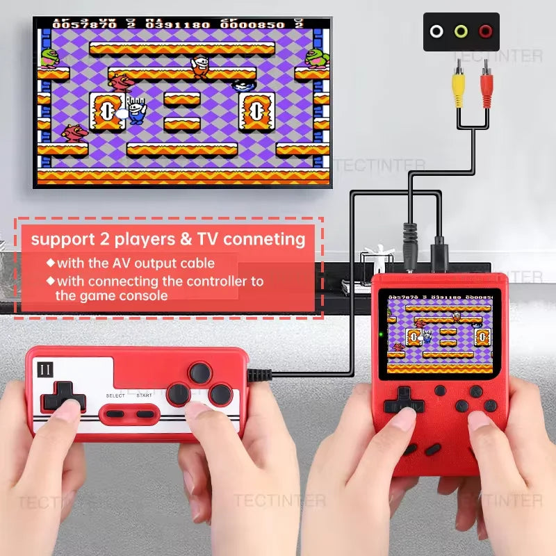 Mini Retro Handheld Game Player 500 Games Portable Console for Kids