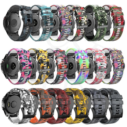 Silicone Strap for Garmin Fenix 7X 8 6X 5X 26mm 22mm Watch Band