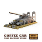 Army Railway Gun Building Blocks Military MOC Armoured Vehicle Brick Model Set