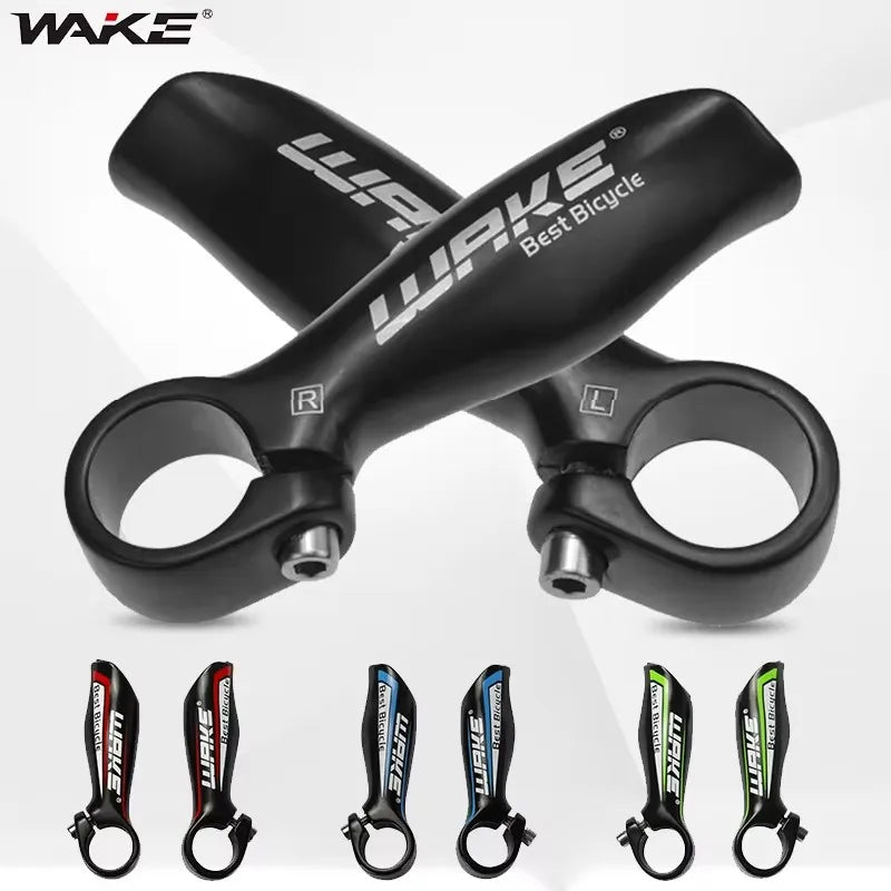 MTB Road Bike Bull Horn Bar Ends Aluminium Auxiliary Handlebar Grips