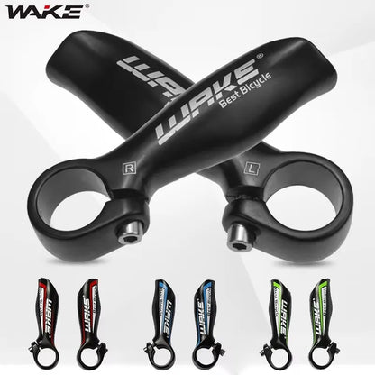 MTB Road Bike Bull Horn Bar Ends Aluminium Auxiliary Handlebar Grips