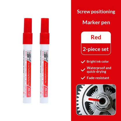 Screw Marker Pen Waterproof Quick Dry Permanent for Car Motorcycle Repair