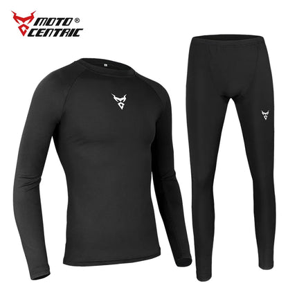 Quick Dry Motorcycle Base Layer Set MOTOCENTRIC Mens Tops Pants Long Johns