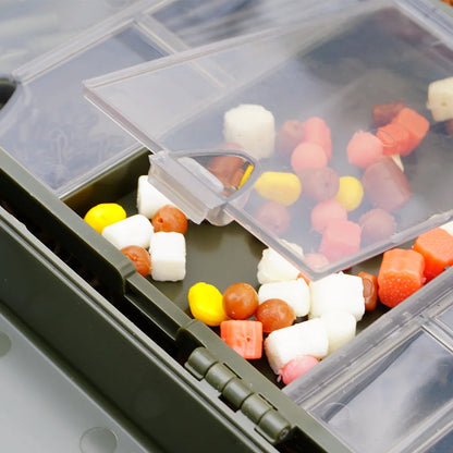 Hirisi Carp Fishing Organizer Box, Portable Tackle Storage w/ Magnetic Compartments