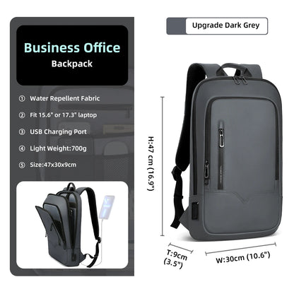 15.6 Inch Laptop Bag for Men Waterproof USB Travel Business Backpack