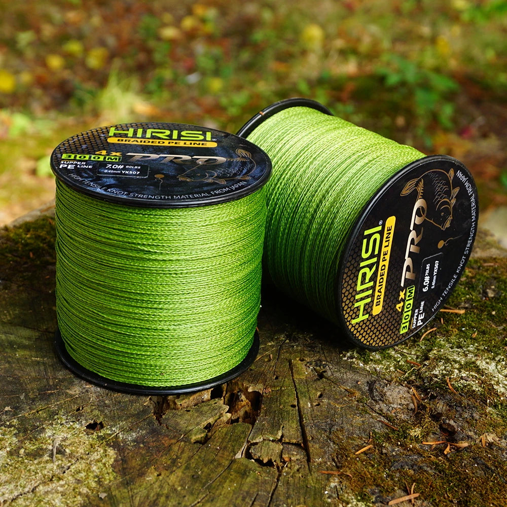 Hirisi 300M 4 Strands PE Braided Fishing Line 15-70LB Smooth Carp Line