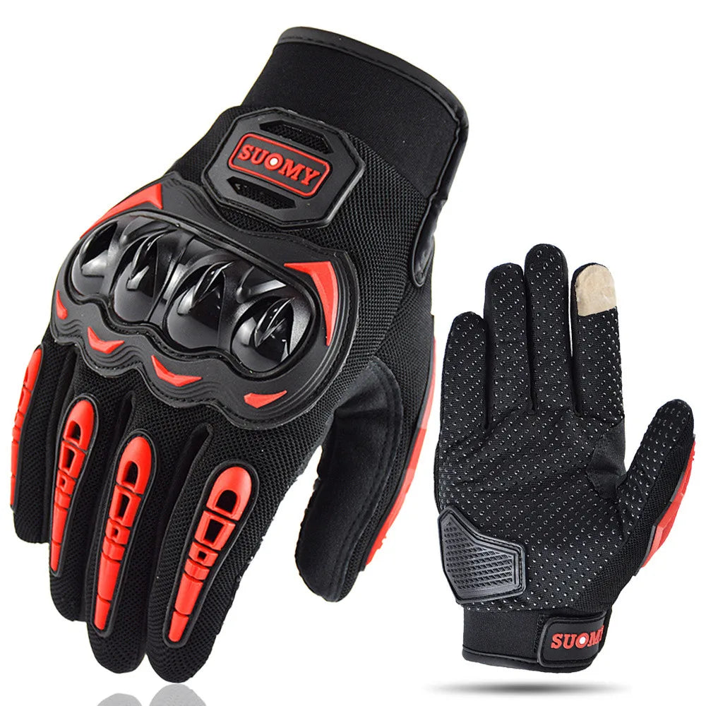 Suomy Summer Motorcycle Gloves Touch Screen Breathable Protective Riding Gloves