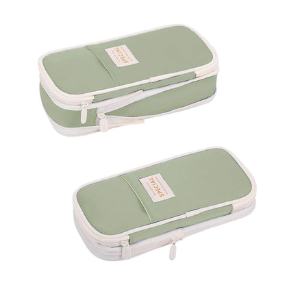 Kawaii Pencil Case Large Capacity Pouch for School Girls Students Stationery