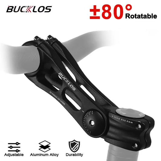 Adjustable Bicycle Handlebar Stem BUCKLOS 3D Forged MTB Road Bike Riser