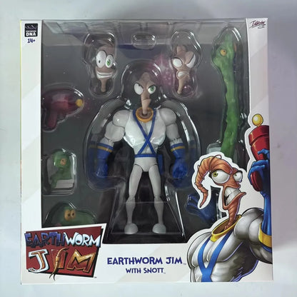 PDNA 1/12 Earthworm Jim Professor Monkey Psy Crow bob the killer Action Figure Collectible Toy Gift-EXPROTAS