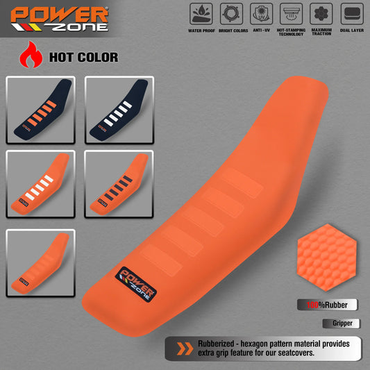 Waterproof Ribbed Gripper Seat Cover Anti-Slip for Powerzone SXF EXC KXF CRF