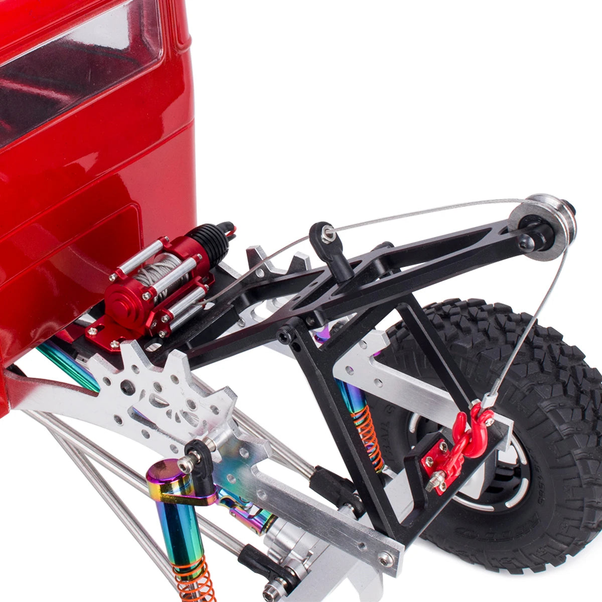 1/10 RC Crawler Car Metal Wired Automatic Simulated Winch for TRX4 SCX10