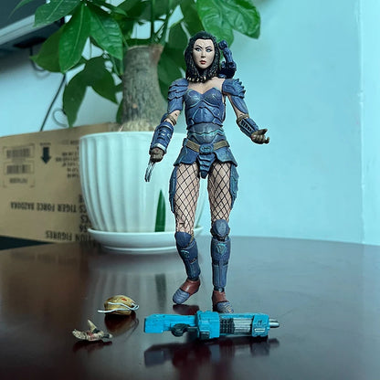 Alien VS Predator Masked Scar Elder Predator Machiko Noguchi Life Death Hornhead Action Figure Model Collection Birthday Gifts-EXPROTAS