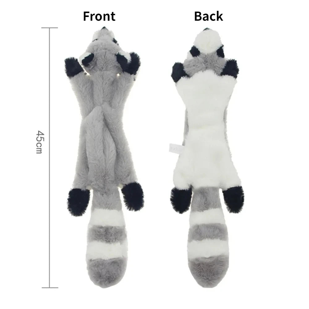 No Stuffing Dog Toy Plush Squeaky Animal Chew Toy for Pets Crinkle