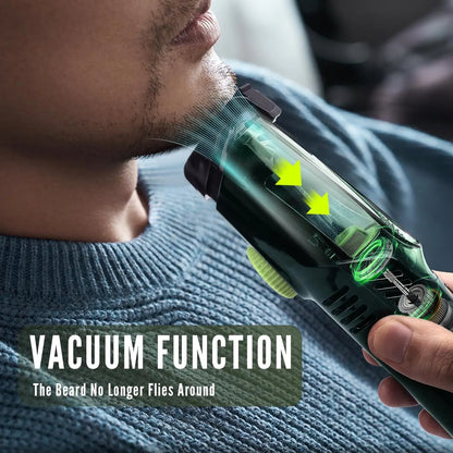 Cordless Beard Trimmer Rechargeable Electric Shaver for Men IPX6 Washable