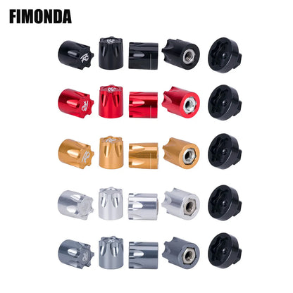 4Pcs Metal Wheel Centre Dust Caps M4 Nuts 1/10 RC Crawler TRX4 SCX10 D90 TF2