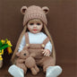 Lifelike Reborn Dolls Realistic Full Silicone Baby Bebe Vinyl 50CM Newborn Girl Doll Princess Toddler Toy Gift