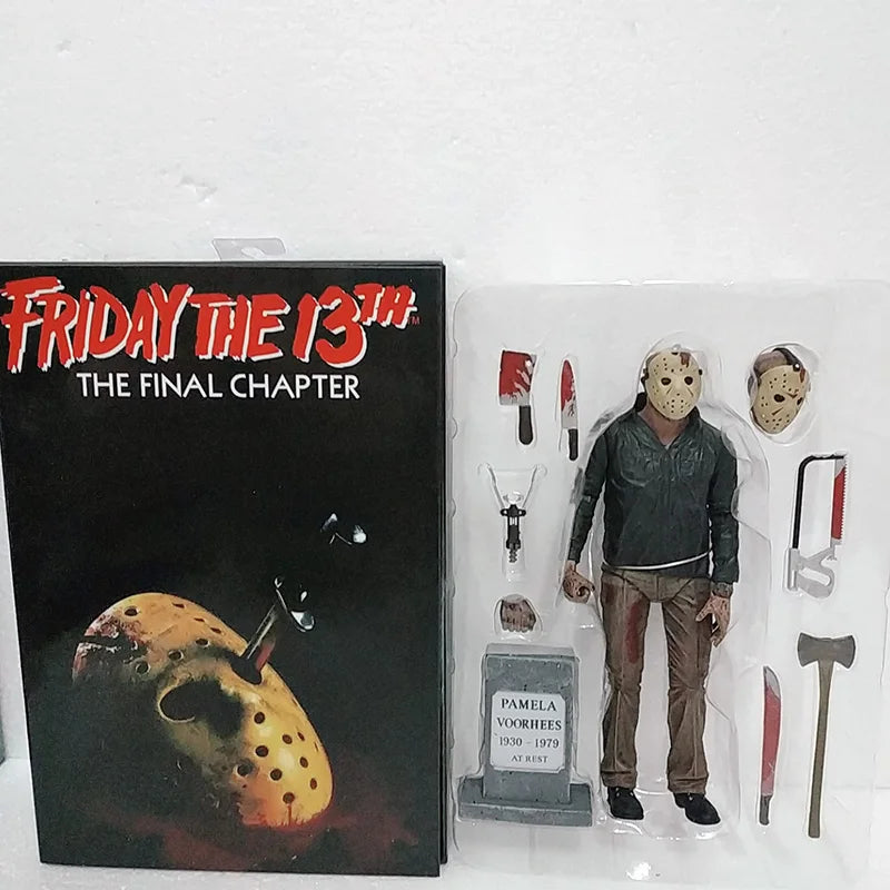 NECA Friday The 13th Figure Toys Freddy Jason Voorhees Blood Action Figure Jason Collectible Model Christmas Halloween Gifts-EXPROTAS