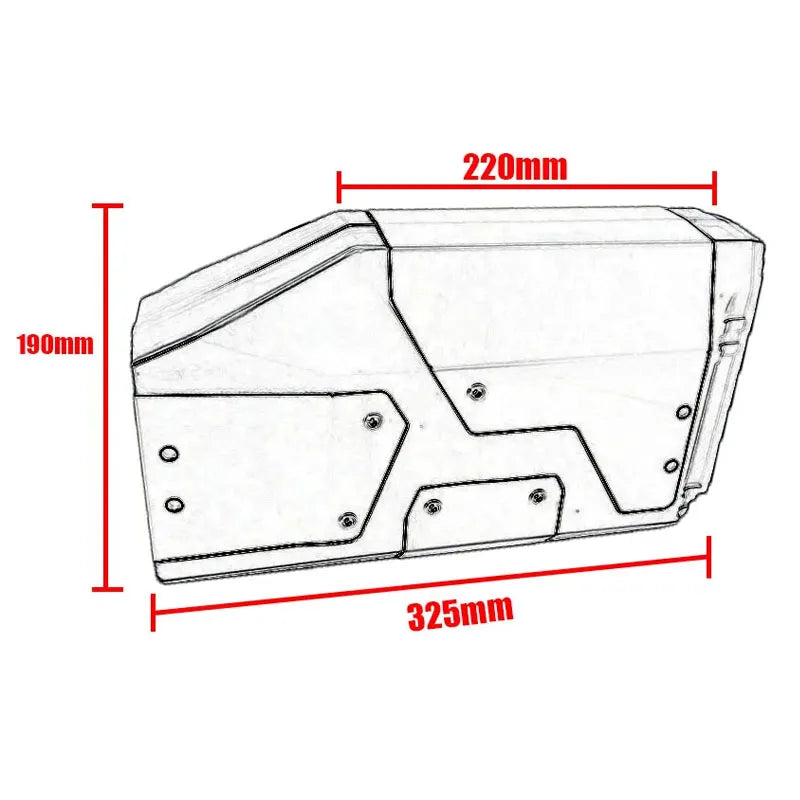 Aluminum Motorcycle Toolbox 4.2 Liters Tool Box For BMW R1250GS LC R1200GS R 1250 gs gs1200 F750GS F850GS Adventure 2004-2023-EXPROTAS