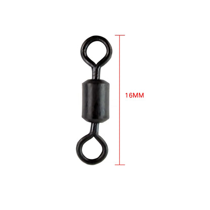 20Pcs Carp Fishing Rolling Swivels Snap Tackle Size 2 4 6 8 10