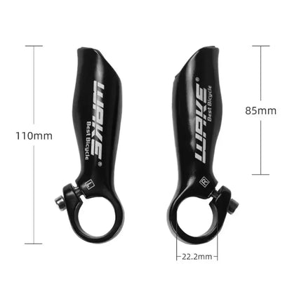 MTB Road Bike Bull Horn Bar Ends Aluminium Auxiliary Handlebar Grips