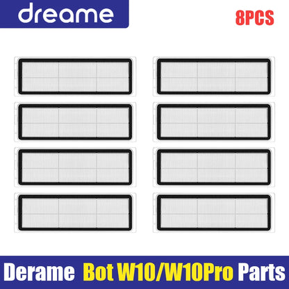 Main Side Brush Filter Mop Cloth for Dreame W10 Robot Vacuum Parts