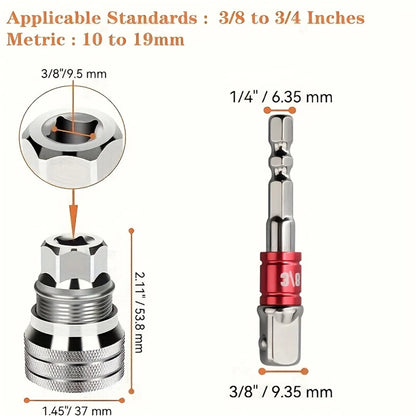 1pc Adjustable Magic Socket Wrench Universal Ratchet Spanner 10-19mm
