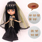 ICY DBS Blythe Doll Pouting Mouth Tan Skin Matte Face 1/6 BJD Joint Body
