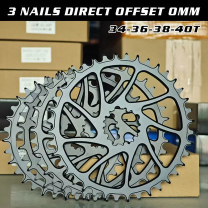 Direct Mount MTB Chainring 34T 36T 38T 40T Narrow Wide 3 Bolt Offset
