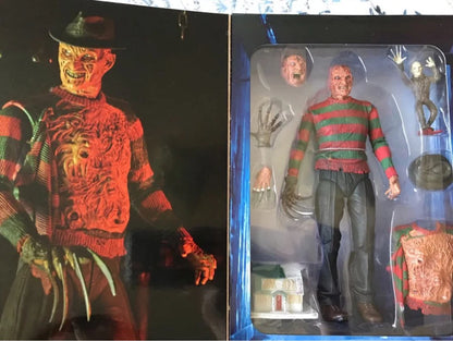 NECA Freddy Krueger Action Figure Collectible Model Toy Halloween Christina Horror Decoration Gift Move Figure-EXPROTAS