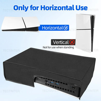 Horizontal Dust Cover For PS5 Regular Slim Pro Console Anti-Scratch Protector