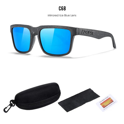 2025 KDEAM Polarized Sunglasses Red Mirror Lens Unisex Outdoor Eyewear